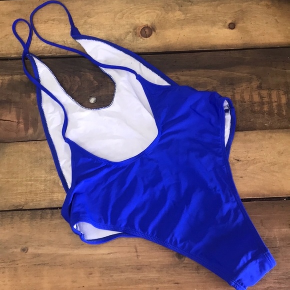 Sexy Electric Blue One Piece - Picture 2 of 4